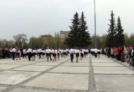 Городской танцевальный флешмоб Победный вальс 2023 г Новосибирск 005