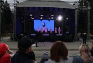 Городской танцевальный флешмоб Победный вальс 2023 г Новосибирск 010