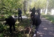 Акция Память по уборке захоронения памятников ветеранов ВОВ 001