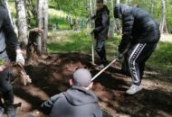 Акция Память по уборке захоронения памятников ветеранов ВОВ 009